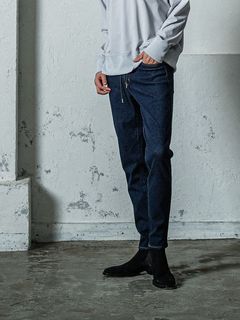 《予約11月17日19時締め》 MICK DENIM JERSEY / ジャージパンツ / インディゴ
