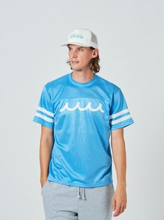 【予約～4/23火曜締切】muta Football Tee / Tシャツ / サックスブルー【Acanthus×muta】2024 6月上旬～上がり予定分