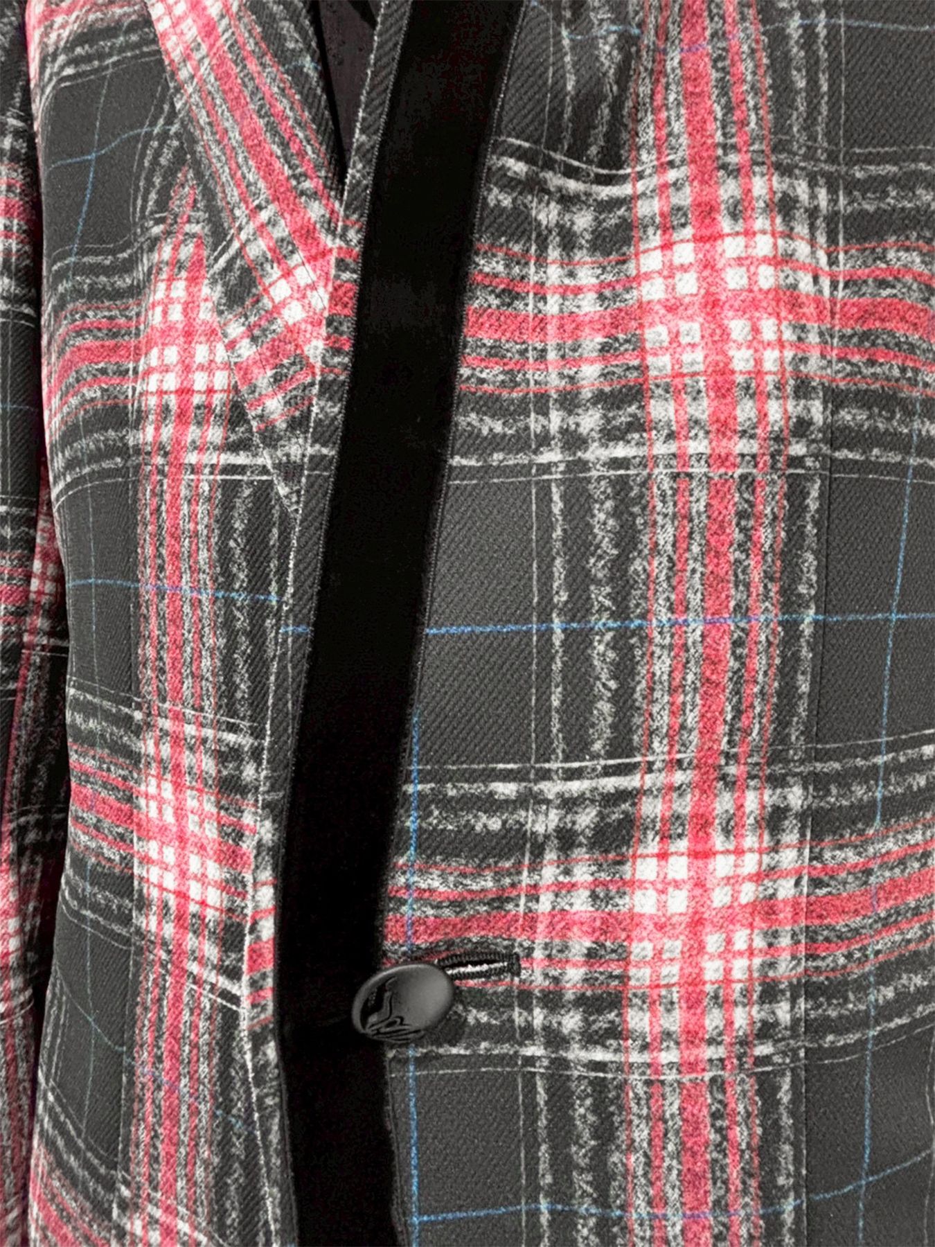 【予約品 1月4日(日) 締切】Trimming Stand Collar Jacket / トリミング スタンドカラージャケット / ブラック&ピンク