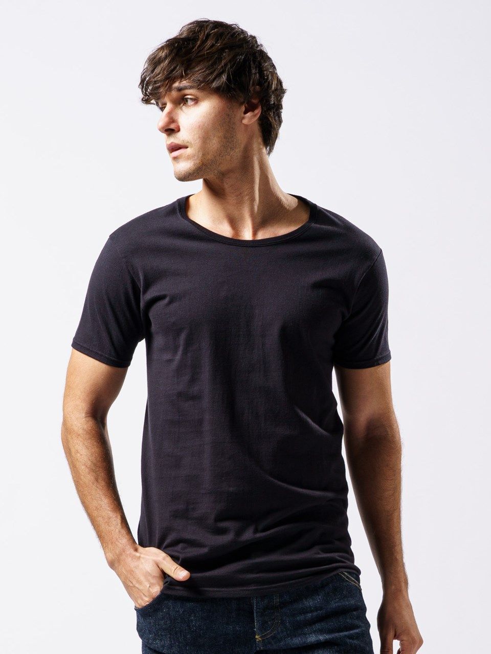 《予約品》 basic crew-neck S/S / クルーネックTシャツ / ブラック
