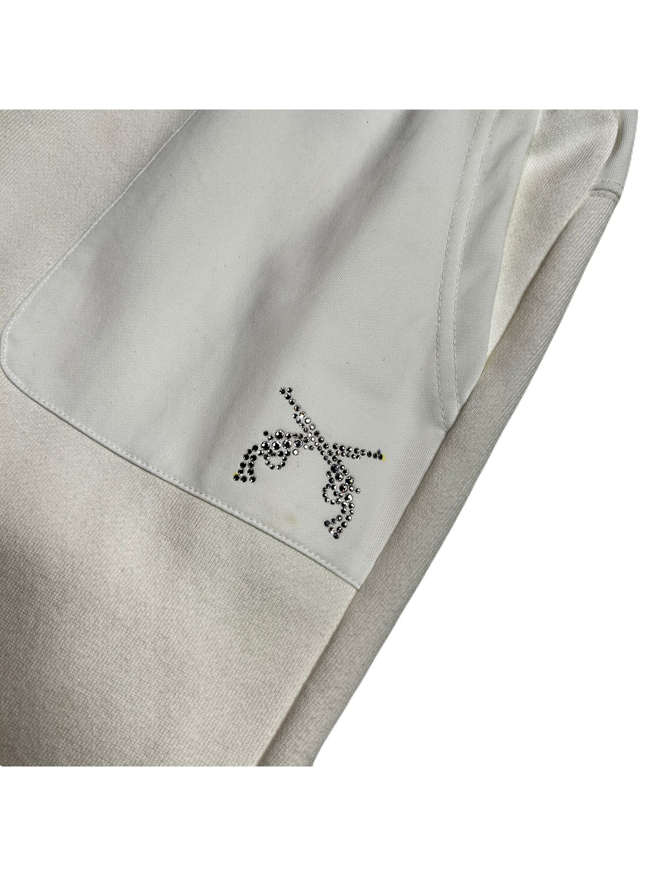 【予約品 8月10日(日) 締切 】WOMENS SWEAT PANTS CRY / スウェットパンツ / オフホワイト×クリアクリスタル