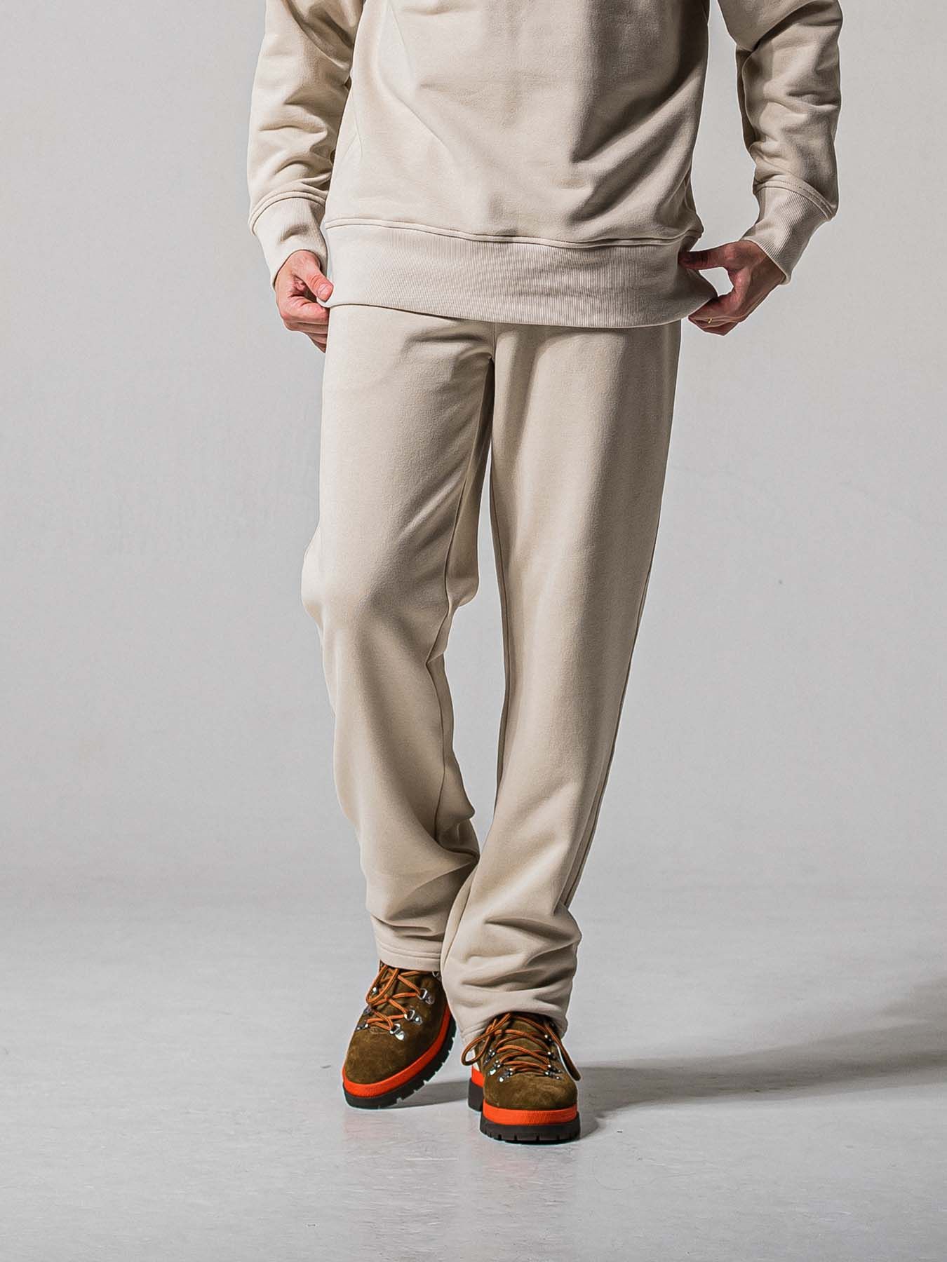 【予約品 11月16日(日) 締切】HF URAKE WIDE TUCK PANTS / 裏毛 セミワイドシルエット ワンタック イージーパンツ / グレージュ