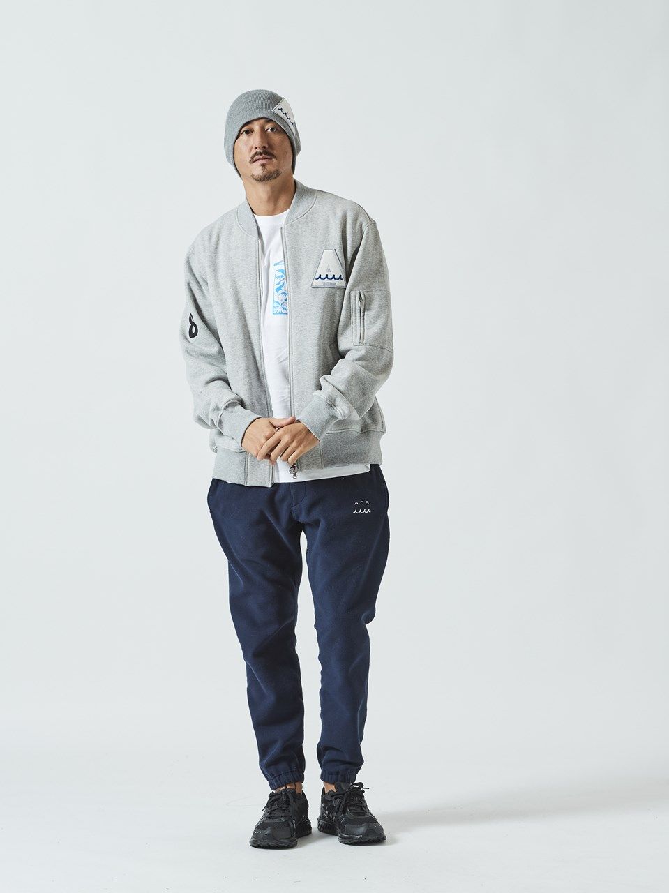 (予約品) muta Sweat MA-1 / MA-1ジャケット / グレー 【Acanthus×muta】 10月上旬頃入荷予定