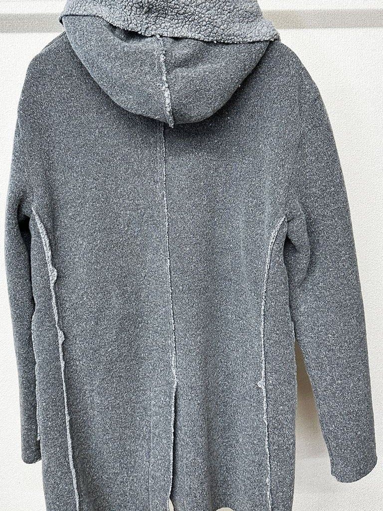 《予約品》 BOA Hoodie coat / ウールボアコート / グレー 【RESOUND CLOTHING】 RC30-C-007