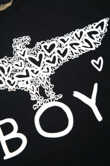 HEART EAGLE TEE/ ブラック 【BOY LONDON】