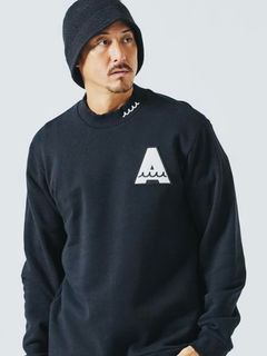 muta Mockneck Sweatshirt / スウェット / ブラック 【Acanthus×muta】