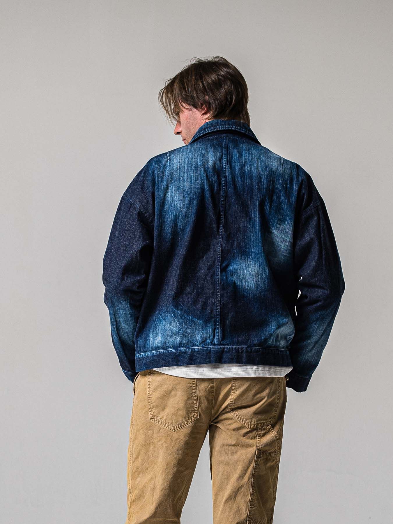 【予約品 11月16日(日) 締切】RC COVER ALL / ライトデニムカーバーオールジャケット / ダークインディゴ