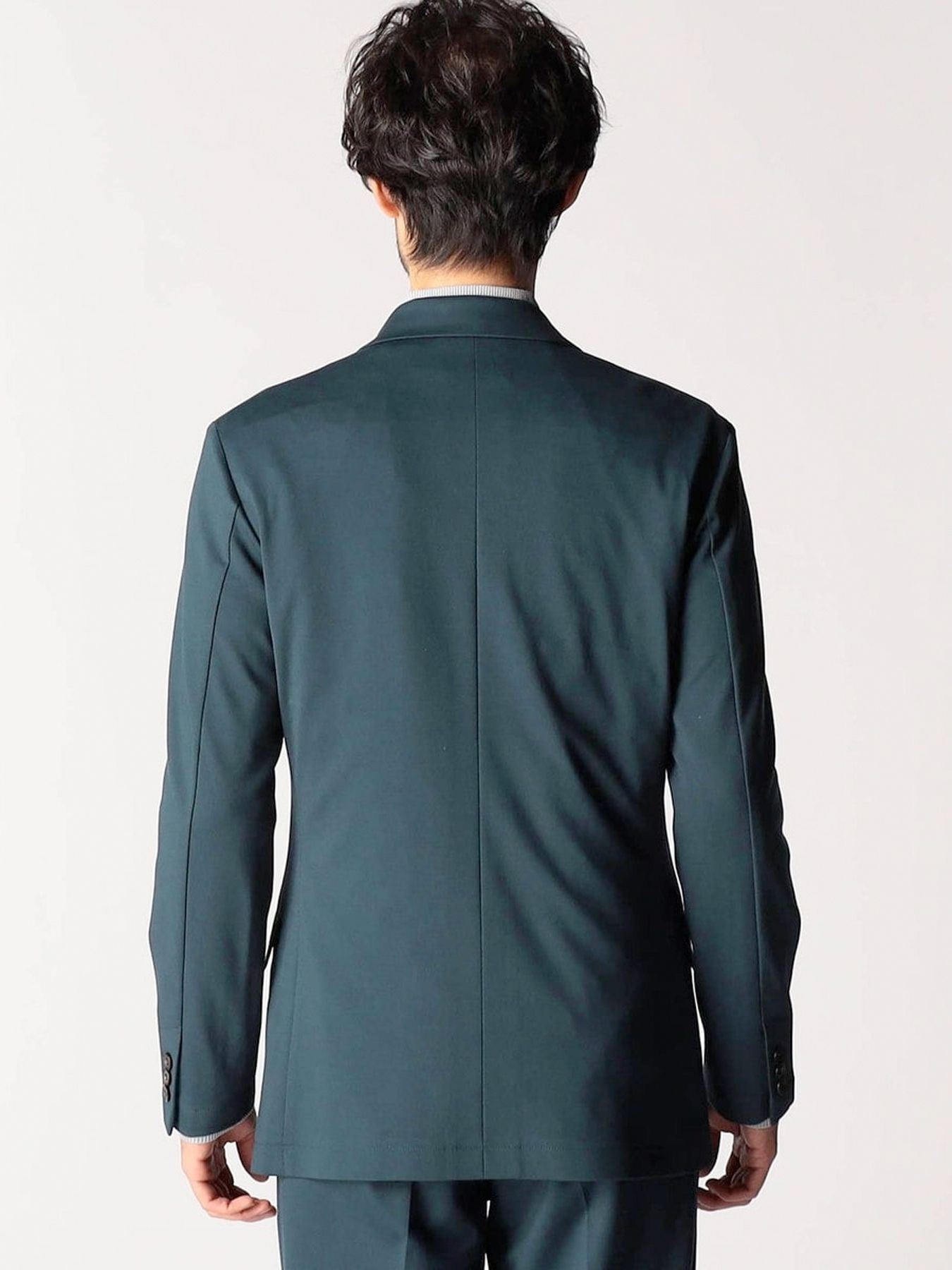 スムースジャージ2Bジャケット / ブラック 【NICOLE CLUB FOR MEN】