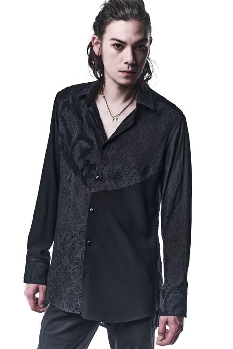 Shirts シャツ CrazyPattern / Black 【kiryuyrik】