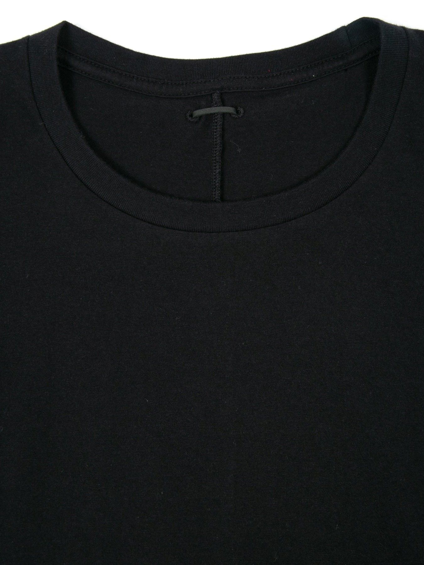 30/- ナチュラルソフト天竺 クルーネック T シャツ / Neck T-shirt / ブラック 【STRUM】