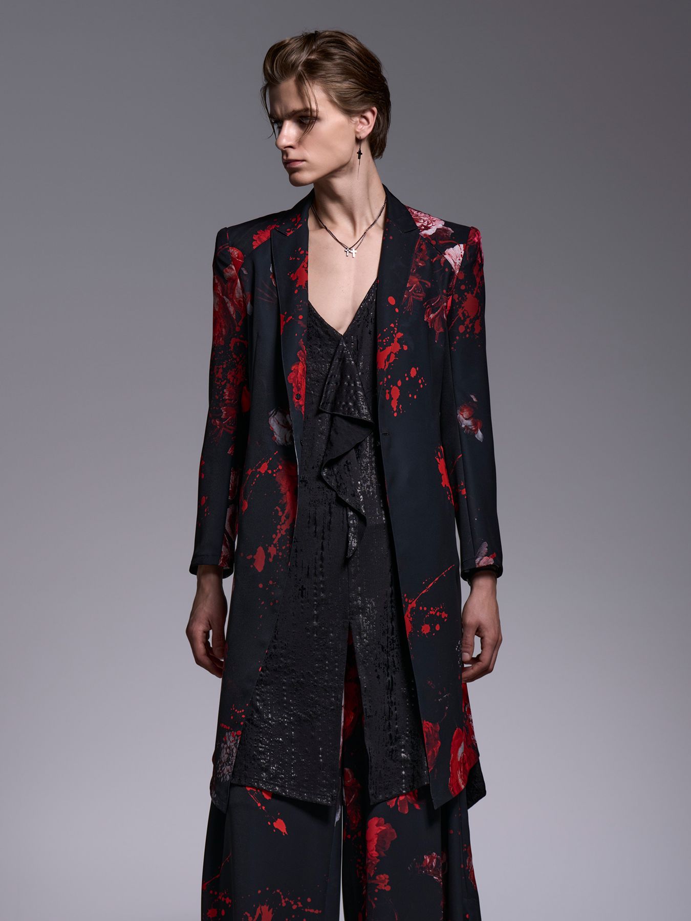 【予約品 1月4日(日) 締切】Flare Jacket / フレアジャケット / ブラックフローラ