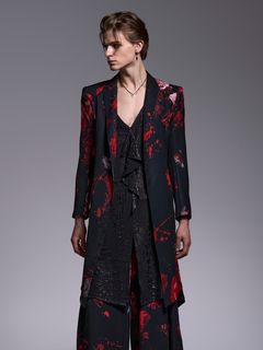 【予約品 1月4日(日) 締切】Flare Jacket / フレアジャケット / ブラックフローラ