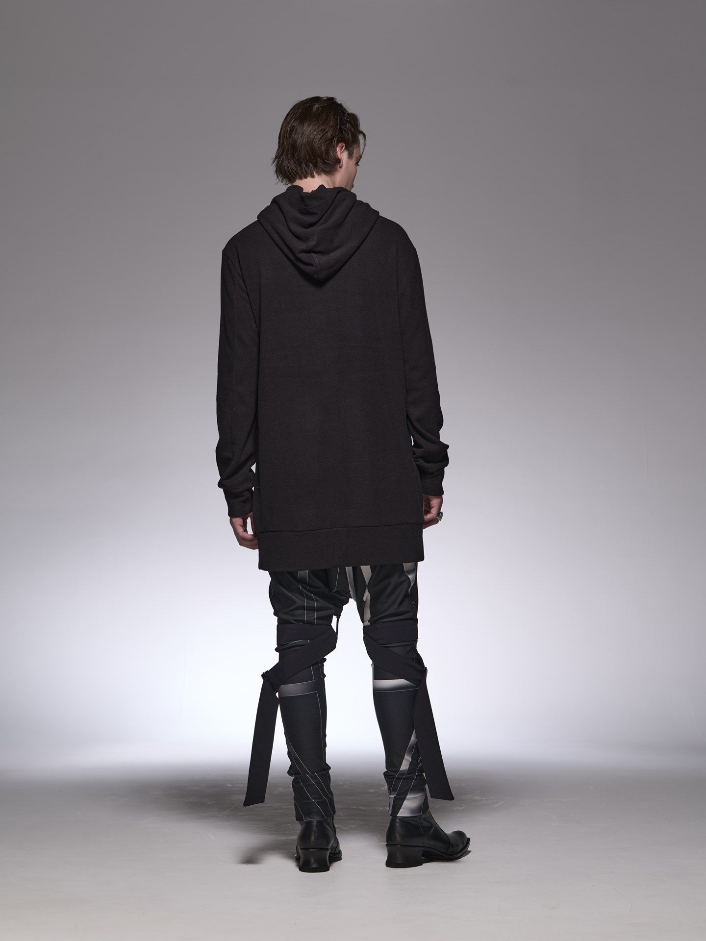 《予約品》 SaruelBondageEasyPants / ユニオンジャックジャージサルエルパンツ / ブラック＆ホワイト