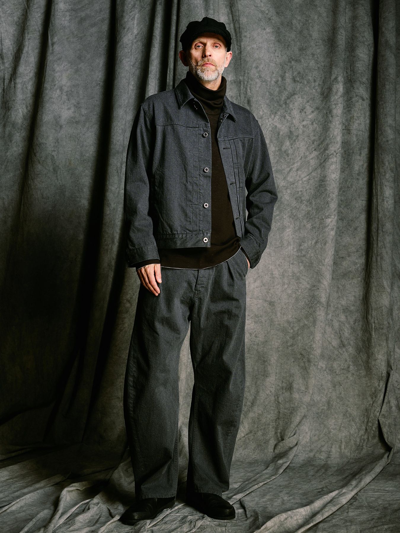 【予約品 4月19日(日) 18時締切】denim jacket type1 (OW) / ワンウォッシュ TYPE1 デニムジャケット / ダストチャコール