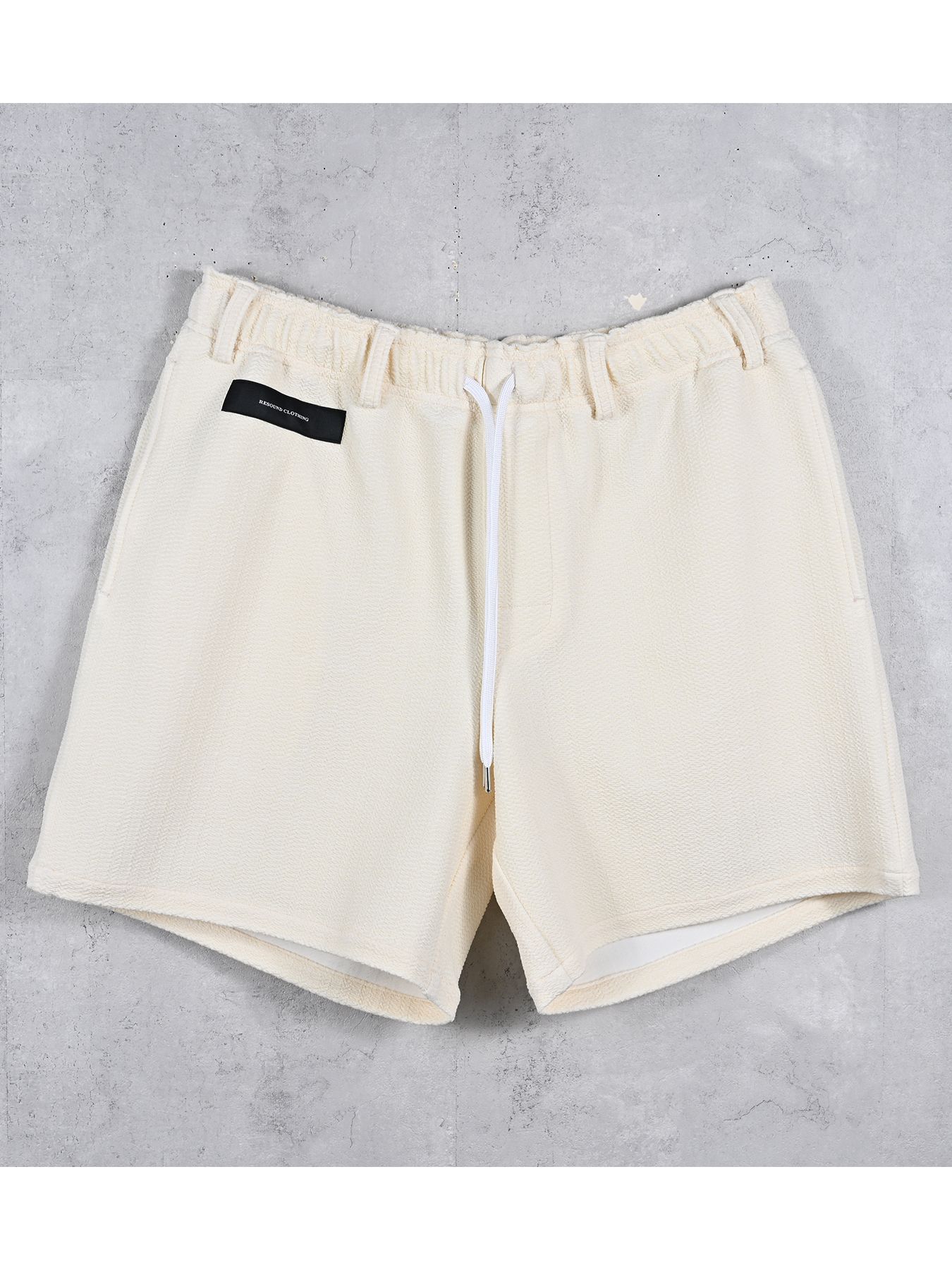 【予約品 11月16日(日) 締切】BLISTER KNIT HALF PT / ブリスターニットハーフパンツ / オフ