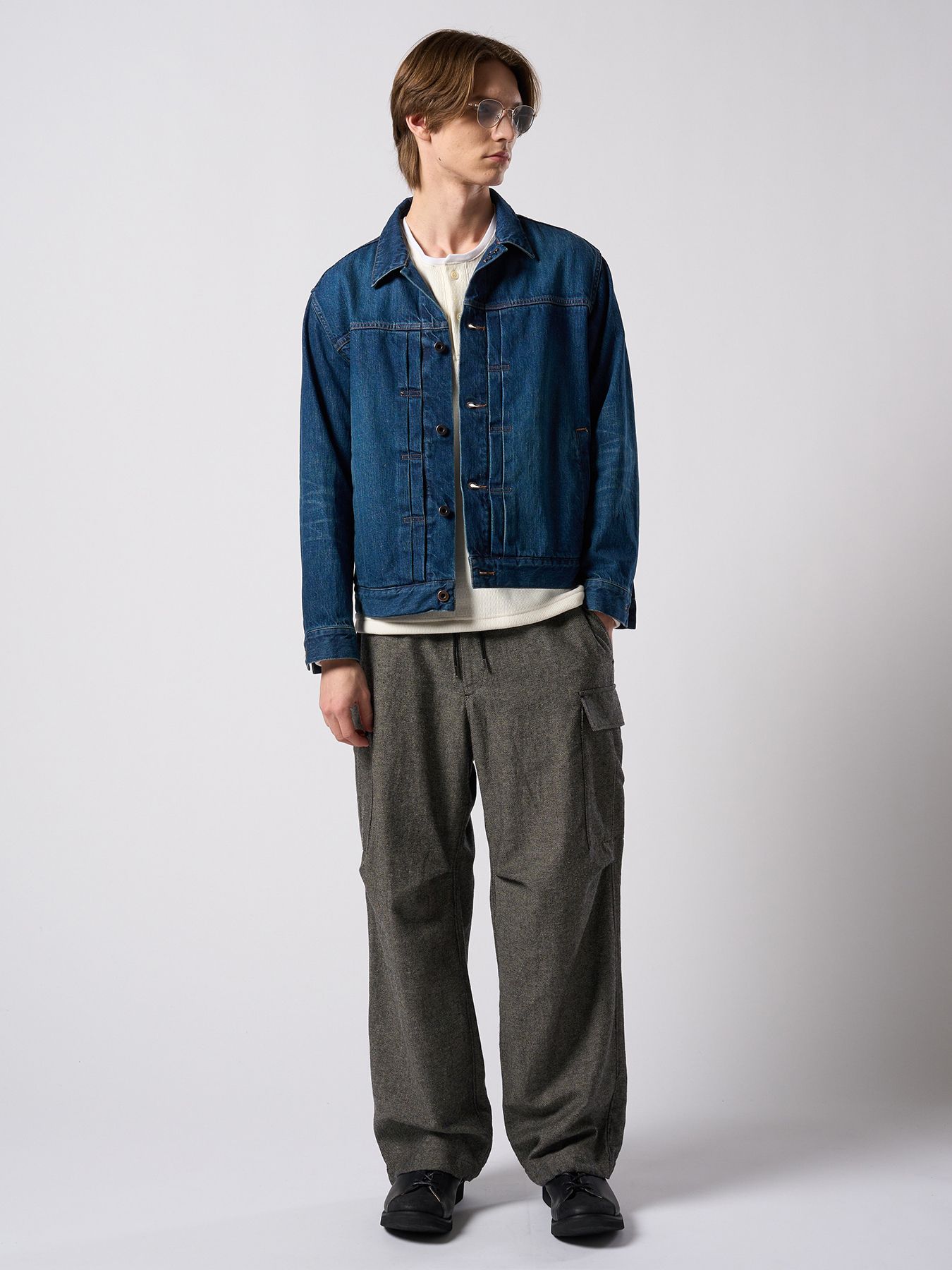 【予約品 4月19日(日) 18時締切】denim jacket type1 (used) / ユーズド加工 TYPE1 デニムジャケット / インディゴユーズド