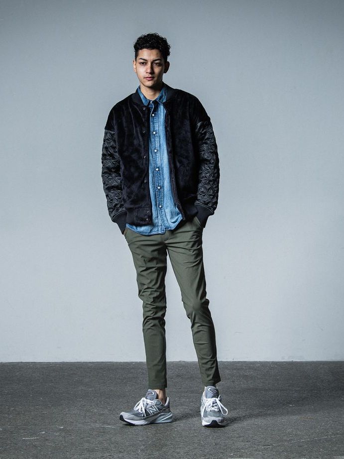 《予約品》 BOA OVER  VARSITY JACKET  / ボアスタジャン / ブラック