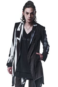 《予約品》 LayerdJacket テーラードジャケット UNION JACK / Black&White 【kiryuyrik】 9月入荷予定