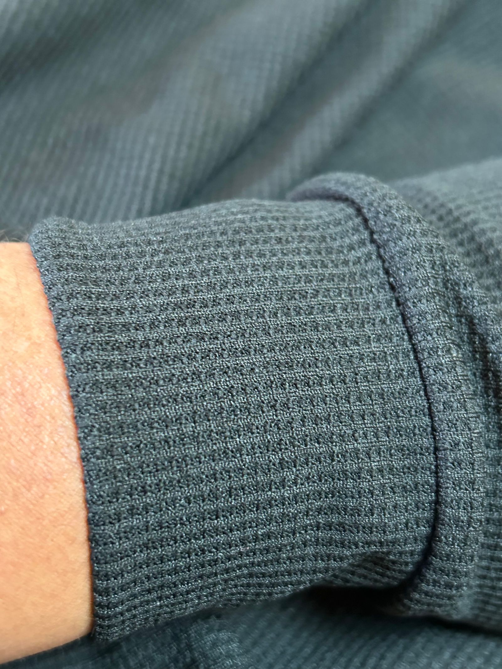 MINI WAFFLE LONG MOCK / ブラック 【SY32 by SWEET YEARS GOLF】
