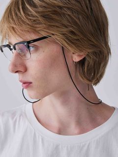《予約品》 BEADS GLASS CORD&NECKLACE / グラスコード&ネックレス / ブラック 【Iroquois.SENTI】