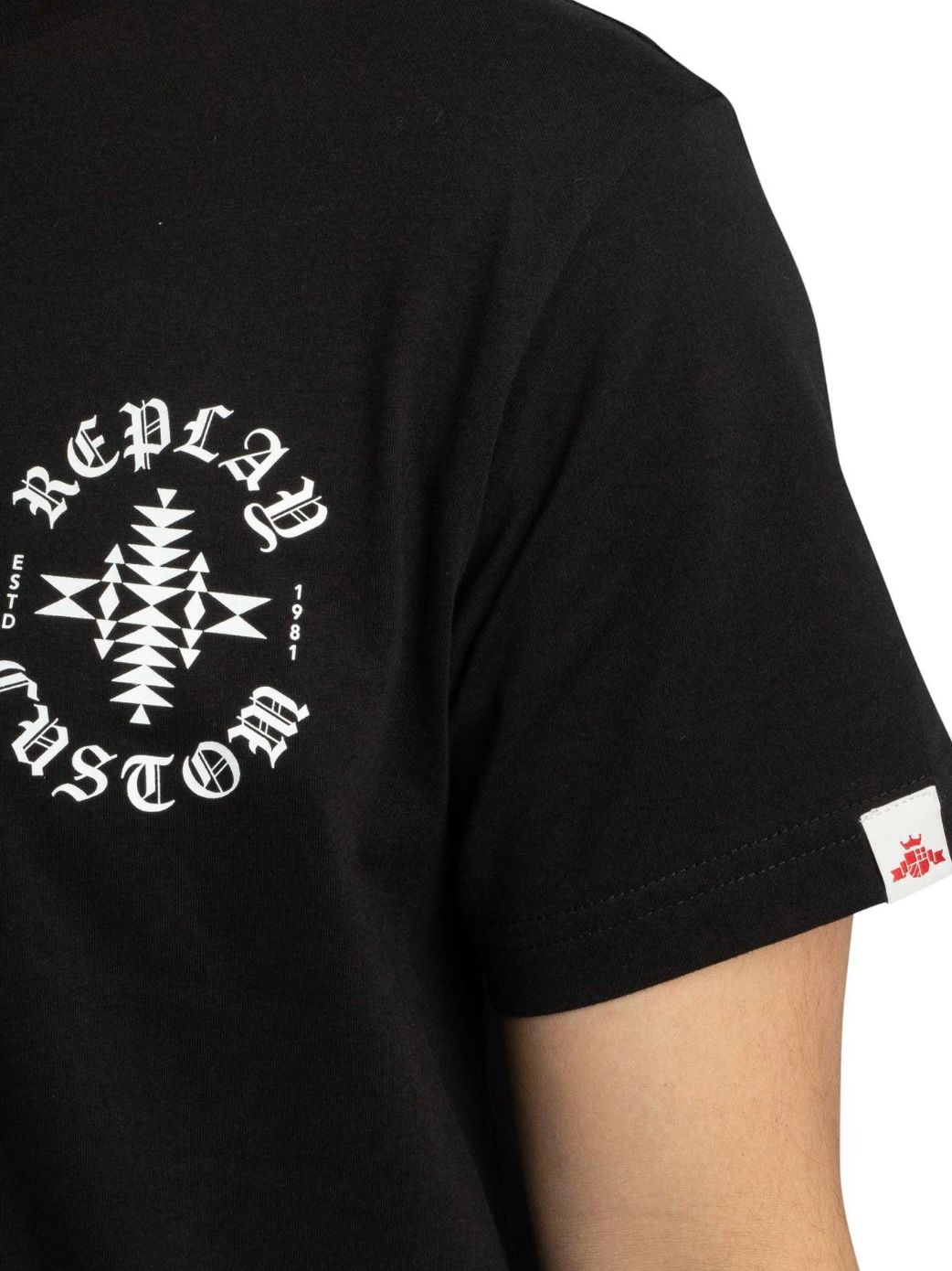 T-SHIRT フロントバックグラフィックTシャツBLACK 【REPLAY】