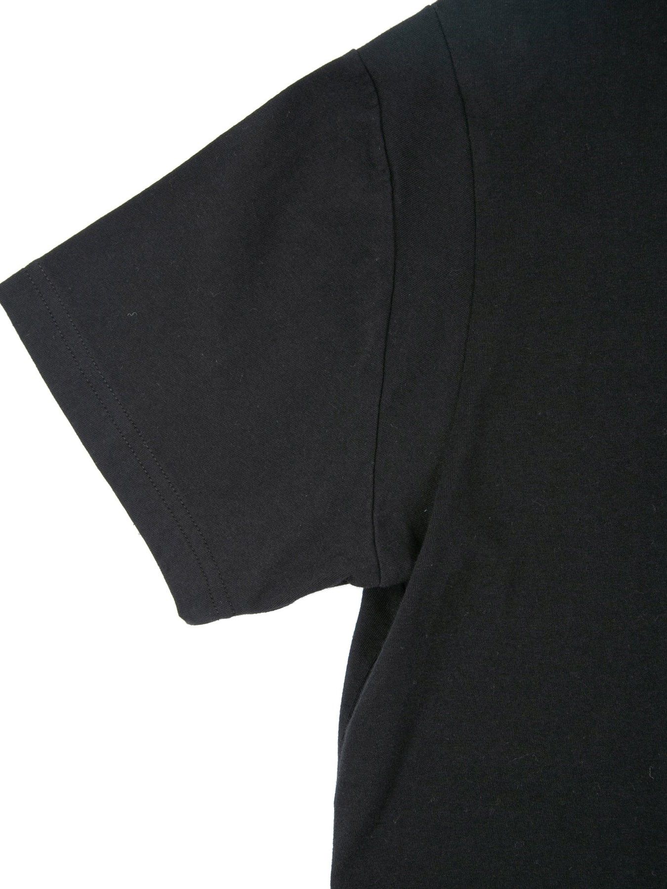 30/- ナチュラルソフト天竺 クルーネック T シャツ / Neck T-shirt / ブラック 【STRUM】