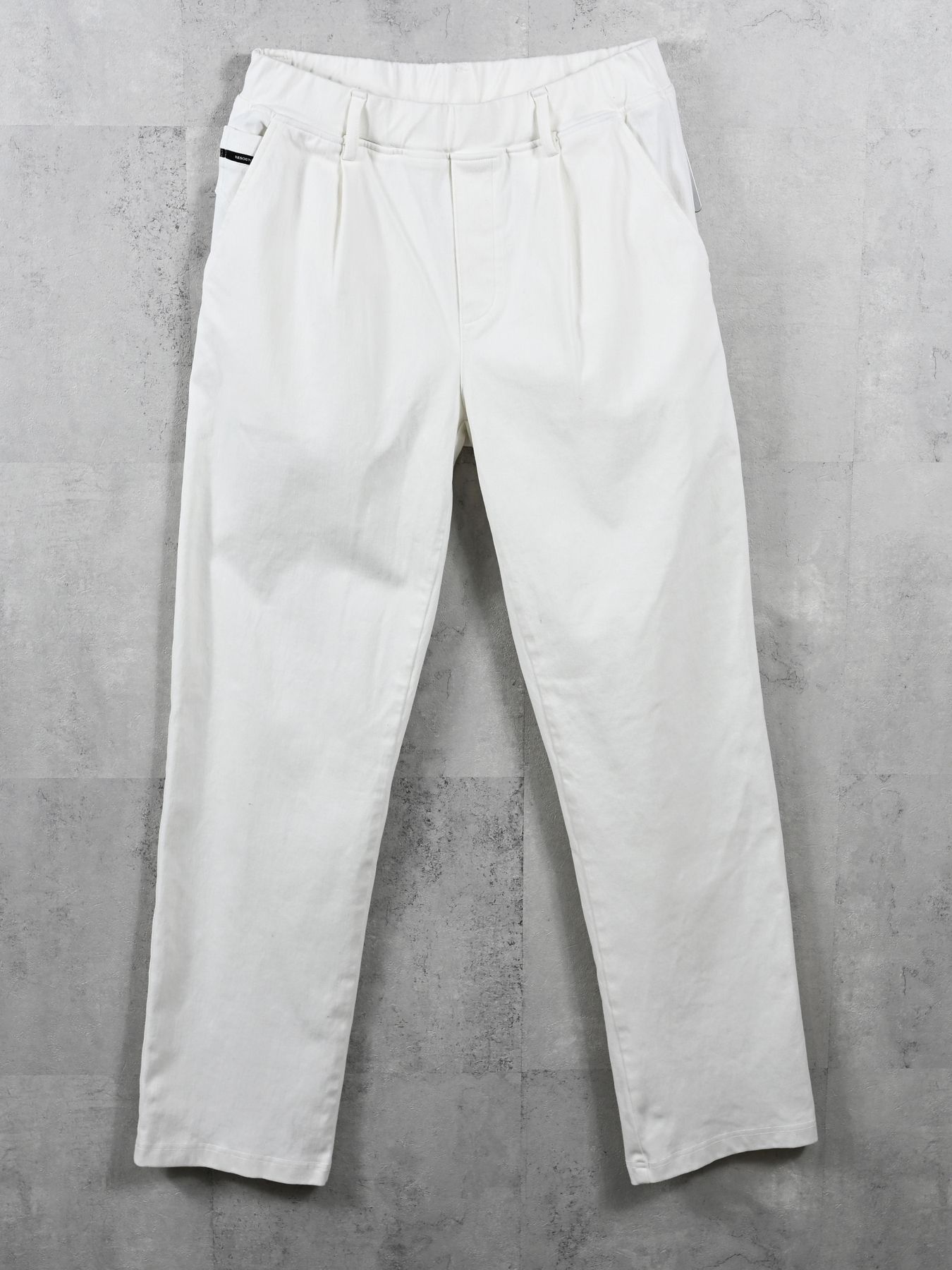 DENIM JERSEY WIDE PT / デニムジャージワイドパンツ / ホワイト