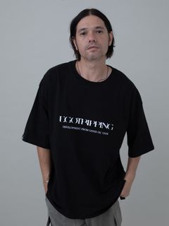 【予約品 11月23日(日) 締切】PRINTTEE-A short / ロゴプリント Tシャツ / BLACK