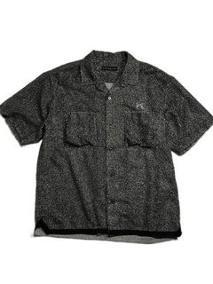 《予約品8月31日 23時55分締め》 DENIM SS SH A / デニムシャツ / ブラック 【roarguns 】 2024年3月入荷予定