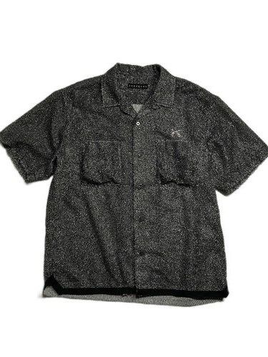 《予約品8月31日 23時55分締め》 DENIM SS SH A / デニムシャツ / ブラック 【roarguns 】 2024年3月入荷予定