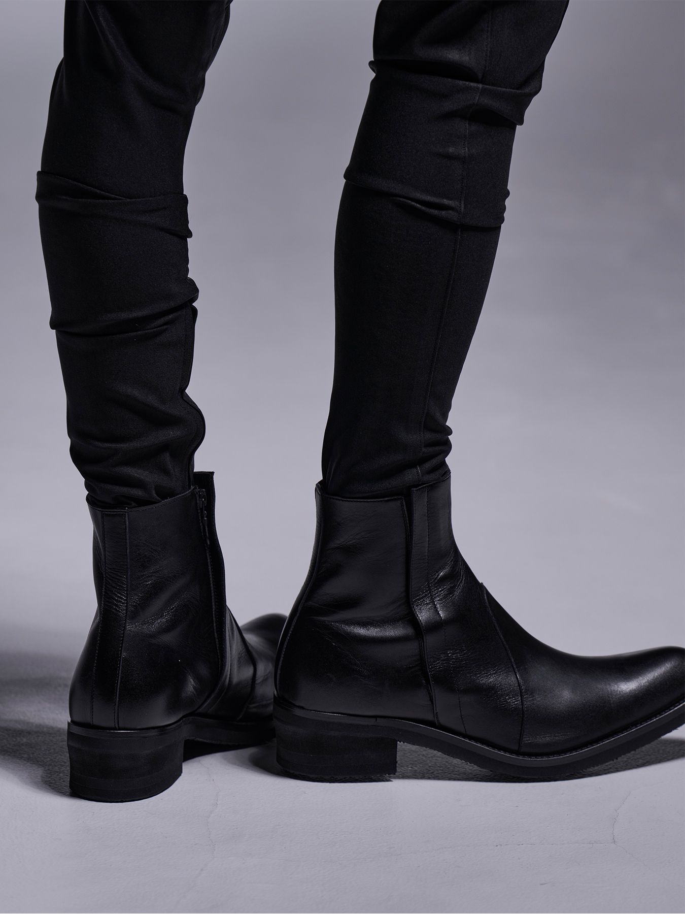 【予約品 】Middle Boots / ミドルブーツ / ブラック