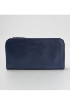 ハーフジップ長財布 DAVIS / Navy 【KARA VAN PETROL】 イタリア製