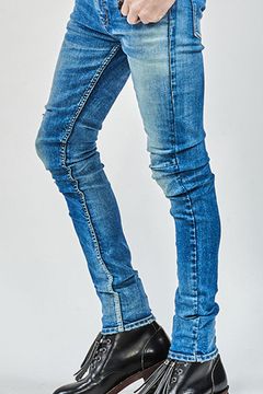 【ys Yuji SUGENO】Hybrid Stretch USED Skinny Denim Pants / INDIGO