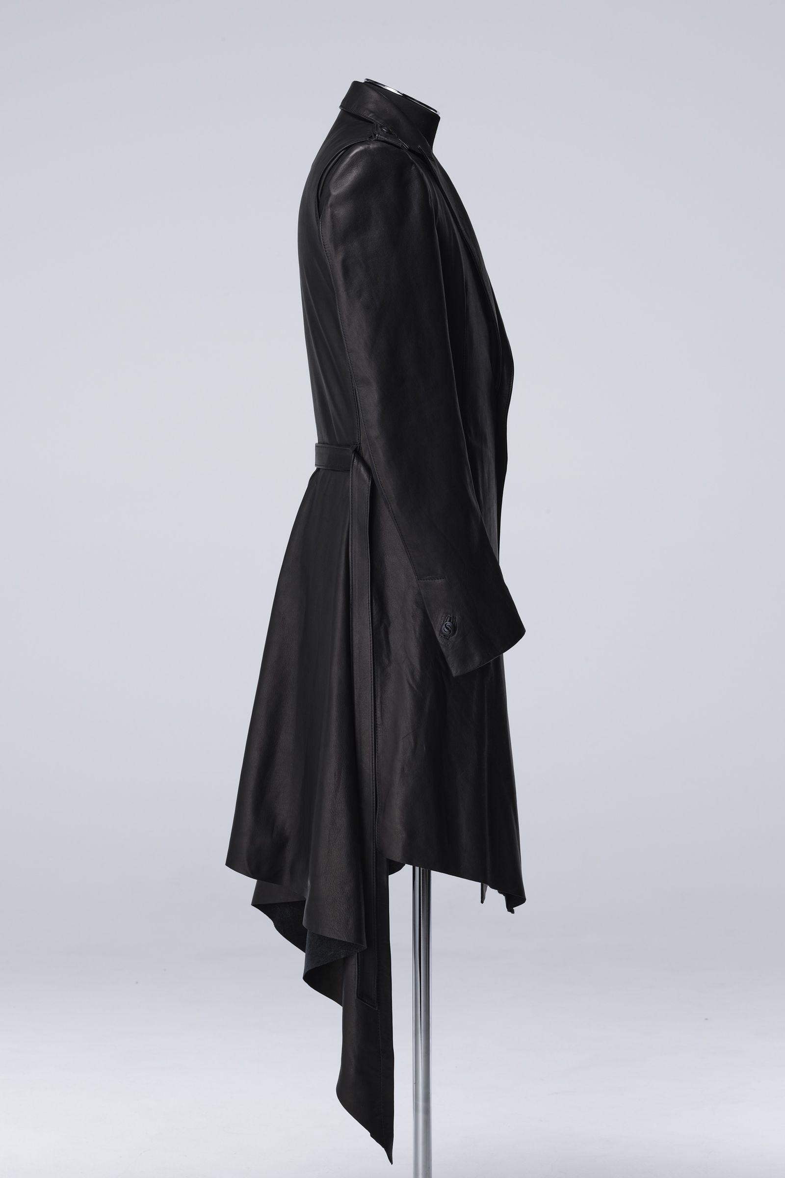 《予約》 SGZ Costume Eco Leather Flare Jacket / ブラック 【THE ONENESS】 12月入荷予定