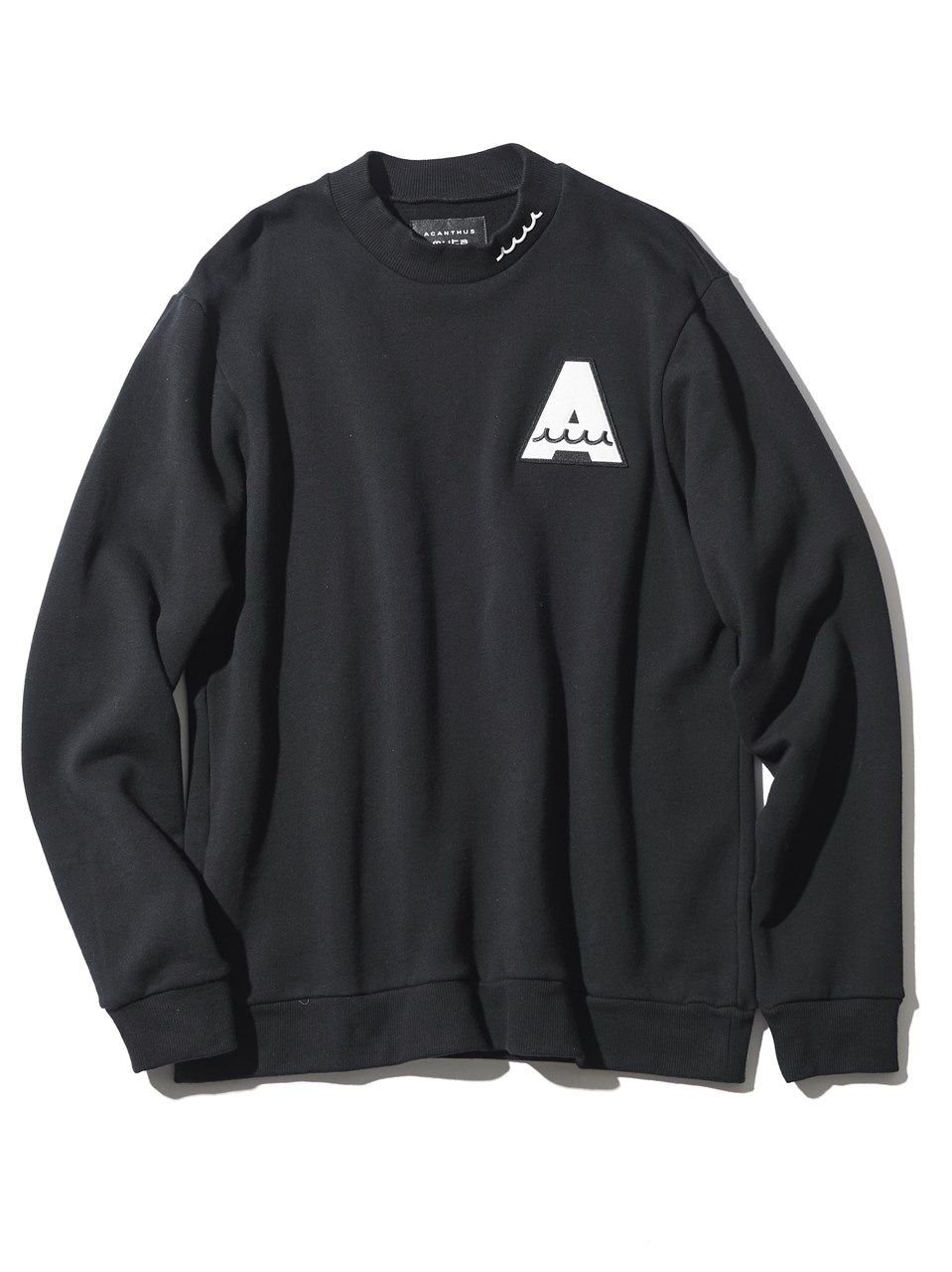 muta Mockneck Sweatshirt / スウェット / ブラック 【Acanthus×muta】
