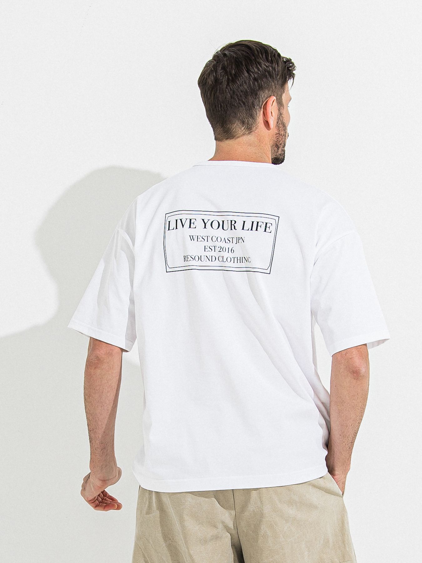 【予約品 】CREW OVER TEE /  クルーオーバーサイズTシャツ / ホワイト