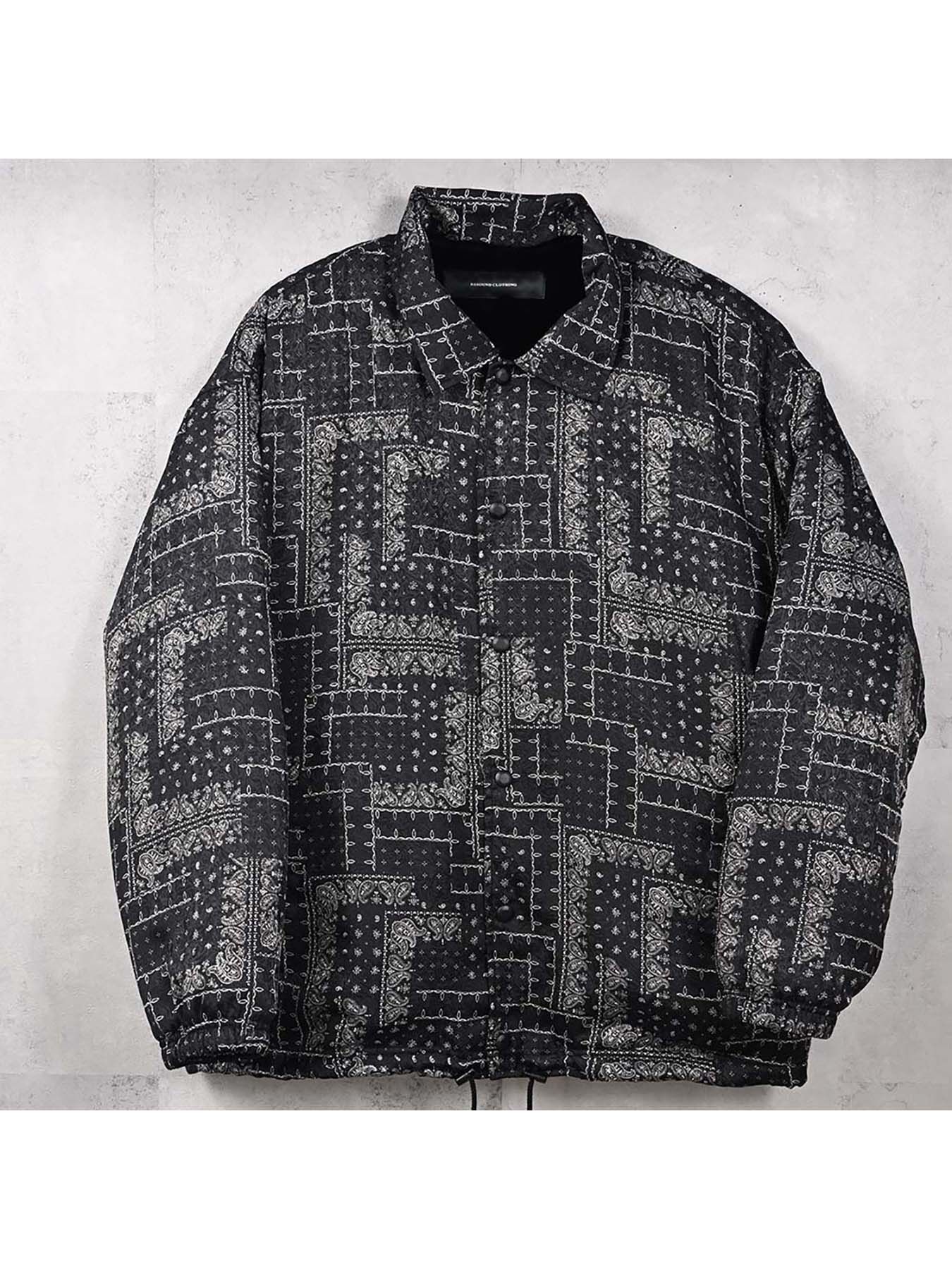 【予約品 8月31日(日) 締切】FUR COACH JK / ファーコーチジャケット / ペイズリーブラック
