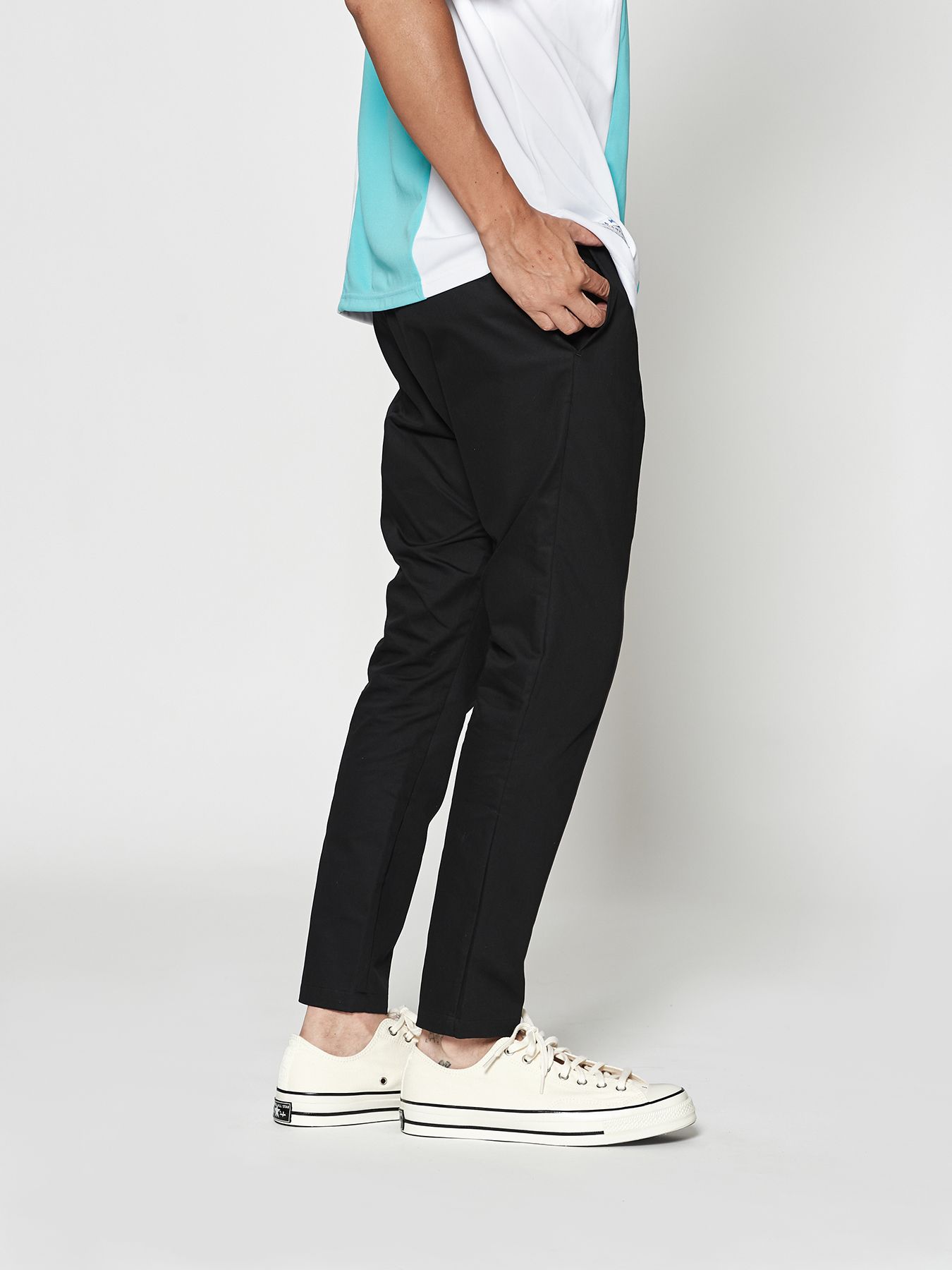 【予約品 10月9日(木) 締切】muta Easy Tight Pants / イージータイトパンツ / ブラック【Acanthus × muta MARINE】