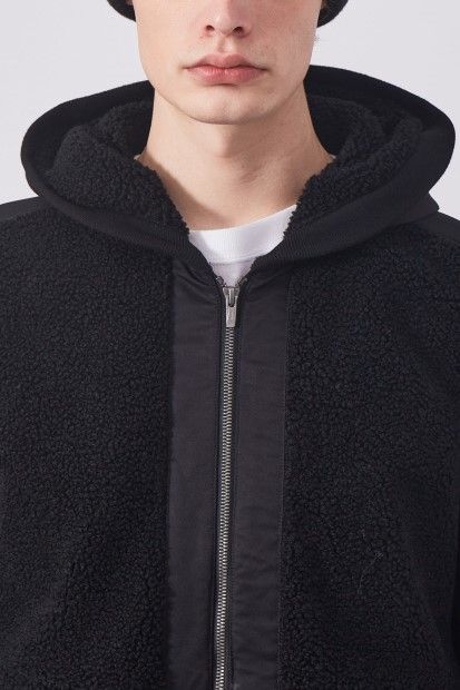 コンビネーションボアパーカー / ブラックLEON別注掲載品【5351 POUR LES HOMMES】