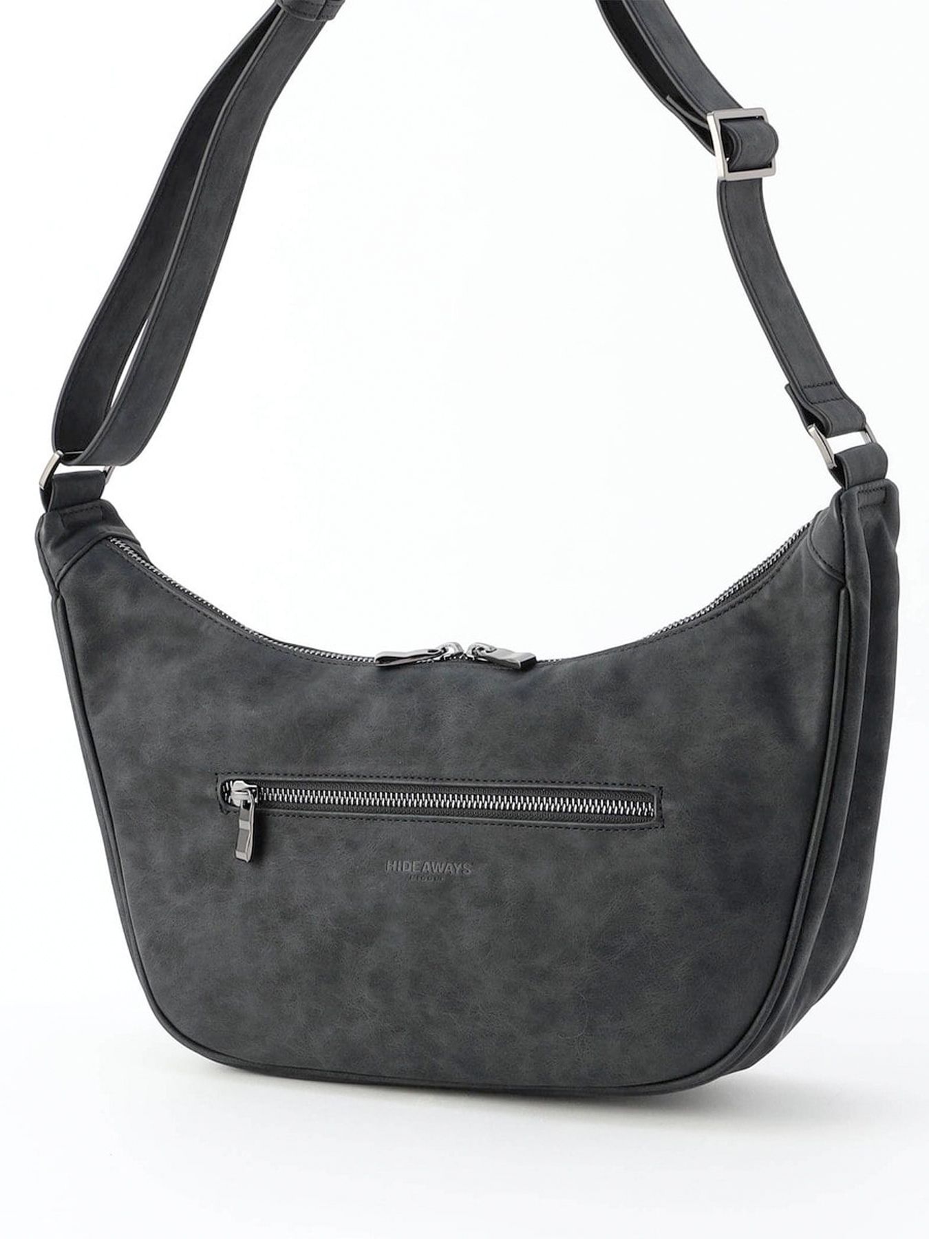 ラウンドショルダーバッグ / ブラック【HIDEAWAYS NICOLE】