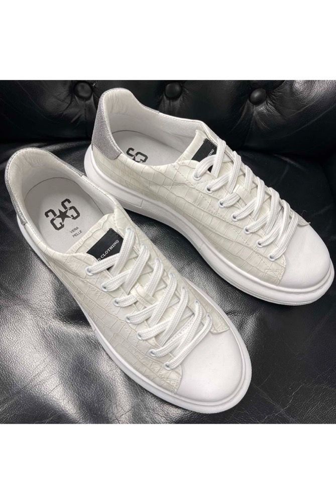 《予約》RESOUND×2TAR crocodile sneaker スニーカー / WHITE 【RESOUND CLOTHING】