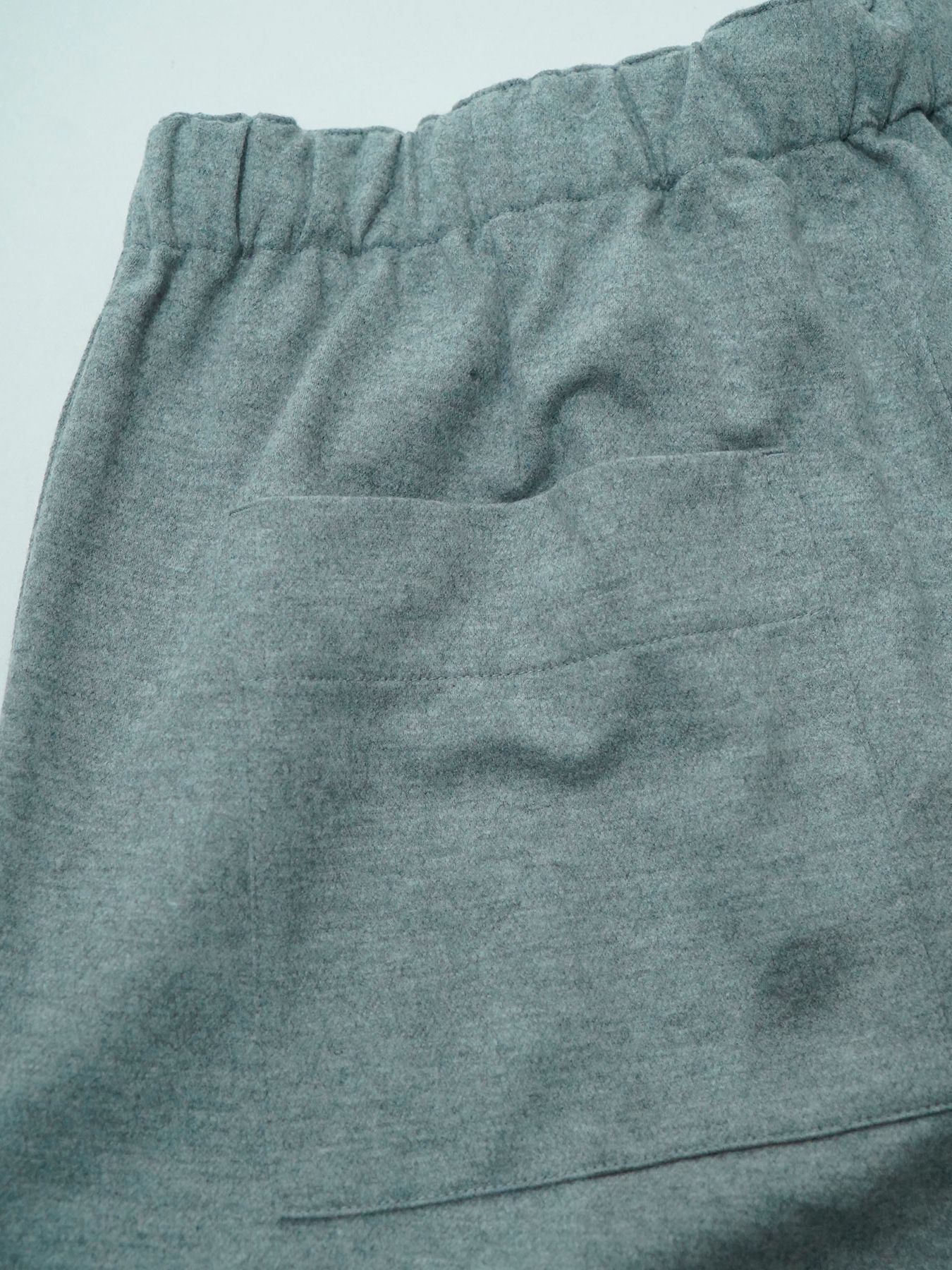 【予約品 】Woolnapp trousers / ウール イージートラウサーズパンツ / 杢グレー