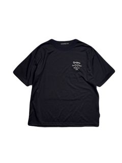 【予約品 3月9日(月) 18:00 締切】WO/JER S/TEE WIN/EMB / ウールジャージ ウイングピストル刺繍  Tシャツ / ブラック