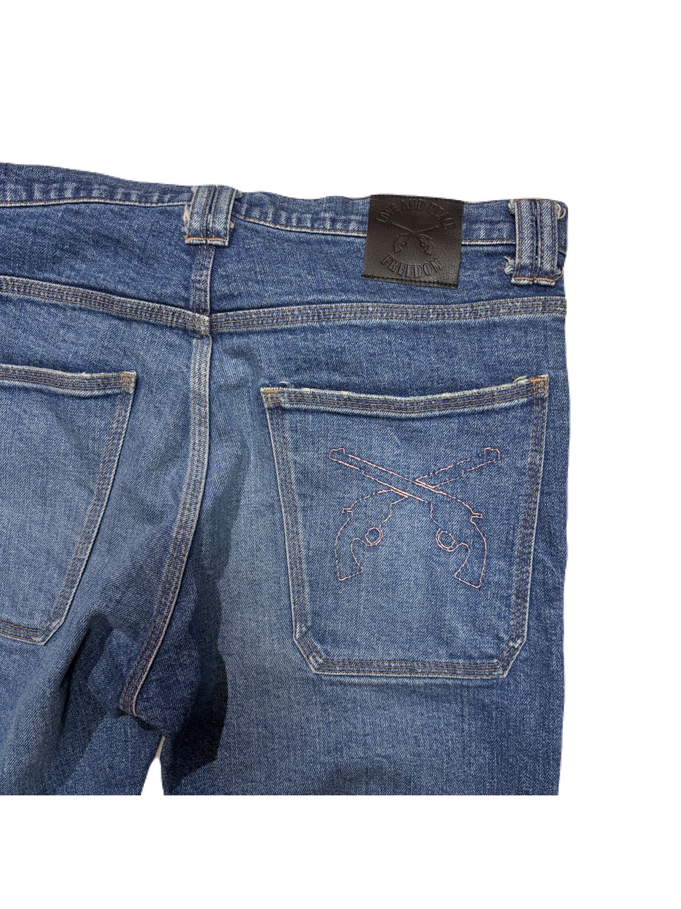 【予約品 3月9日(月) 18:00 締切】STRETCH DENIM PT / ストレッチデニム ブーツカットパンツ / ブルー