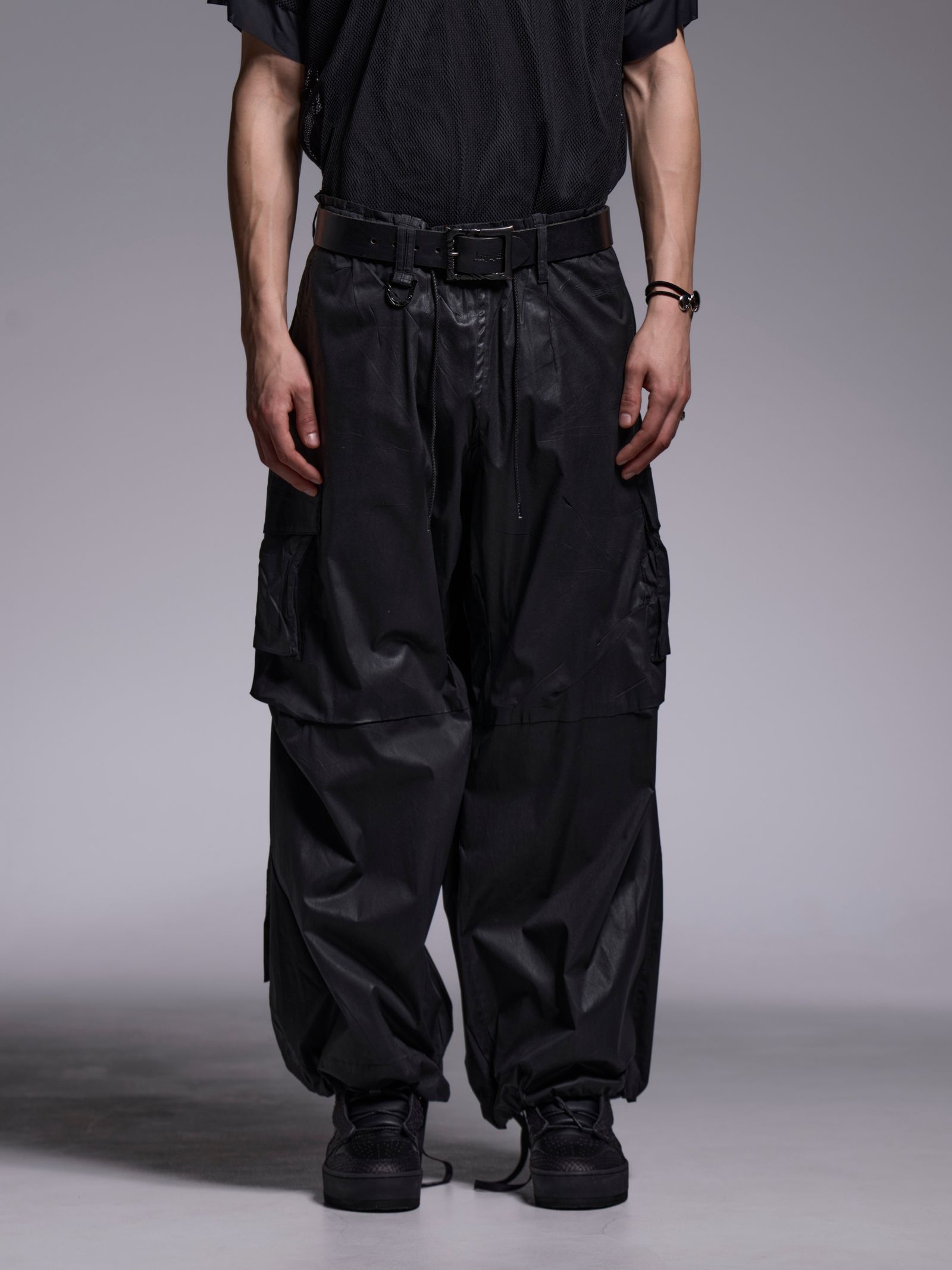 【予約品 1月4日(日) 締切】Cargo Pants / カーゴパンツ / ブラックコーティング
