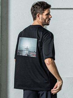 《予約11月17日19時締め》 BACK Photo OVER  TEE / オーバーTシャツ / ブラック