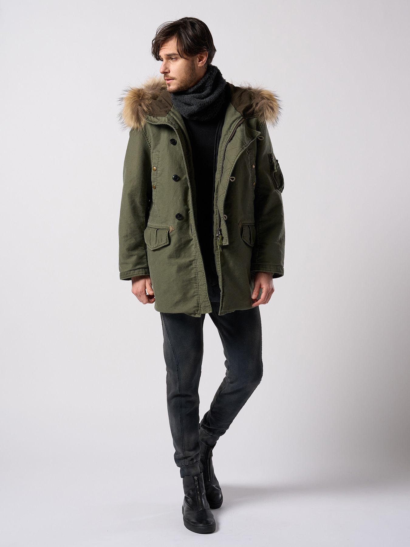 【予約品 4月19日(日) 18時締切】heavy moleskin N-3B/ ヘビーモールスキン N3B / オリーブカーキ