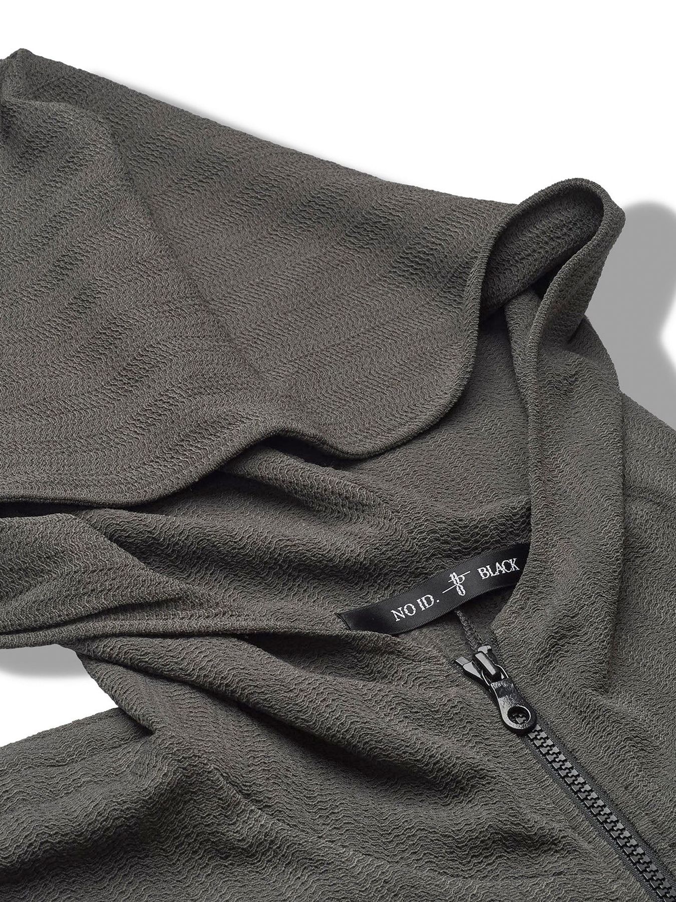 ドローストリングスフーデッドポンチョ / ブラック【NOID.】