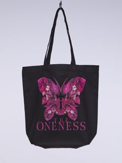 《予約品》 To-to Bag / トートバッグ / ブラック×ピンク 【THE ONENESS】