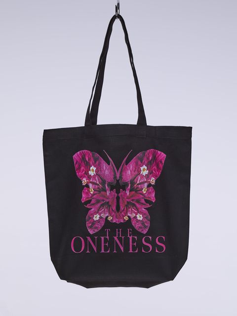 《予約品》 To-to Bag / トートバッグ / ブラック×ピンク 【THE ONENESS】